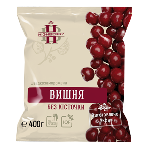 заморожена вишня без кісточки, вишня заморожена купити, заморожені ягоді від виробника, хайберрі - український виробник